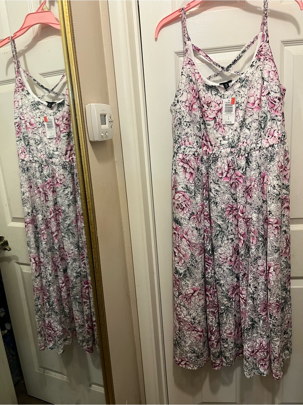 Torrid nice dress size L 12 floral lace strappy